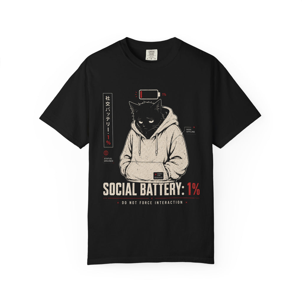 Social battery drained, 1% left