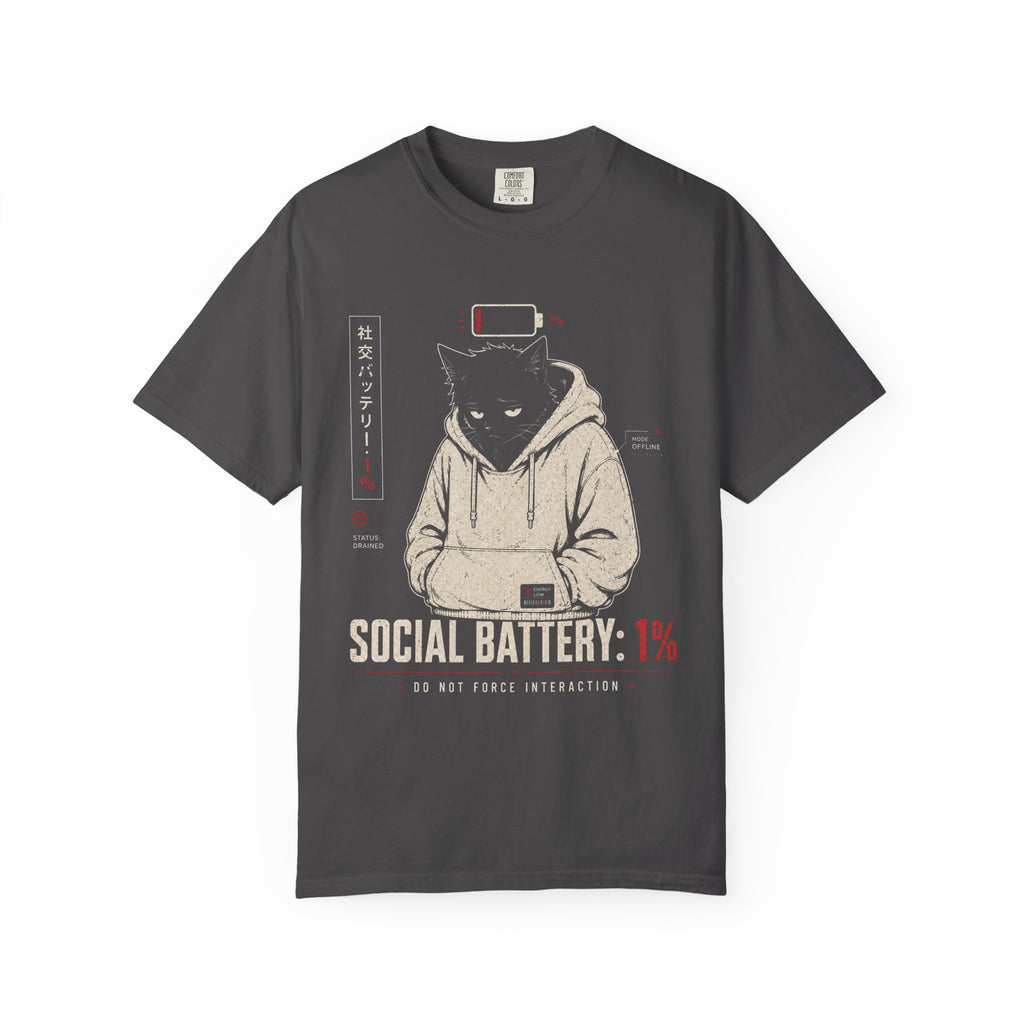 Social battery drained, 1% left