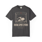 sleeping cat in observation chamber