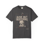 Alive but buffering a glitchy cat