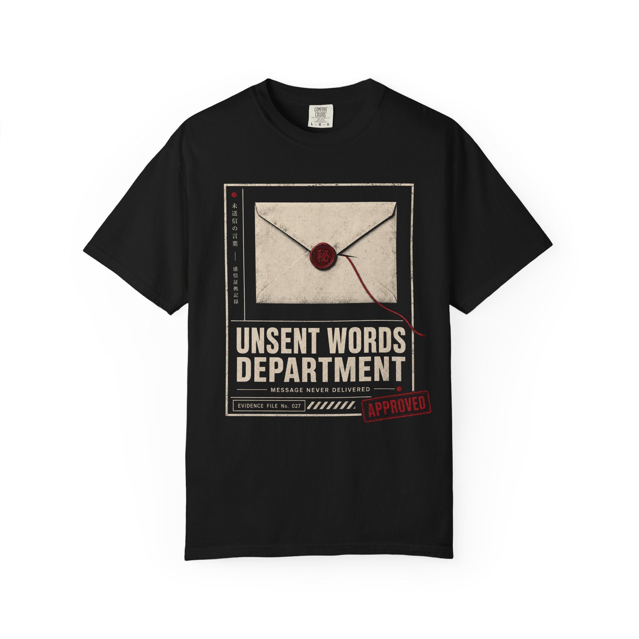 Sealed envelope with red thread