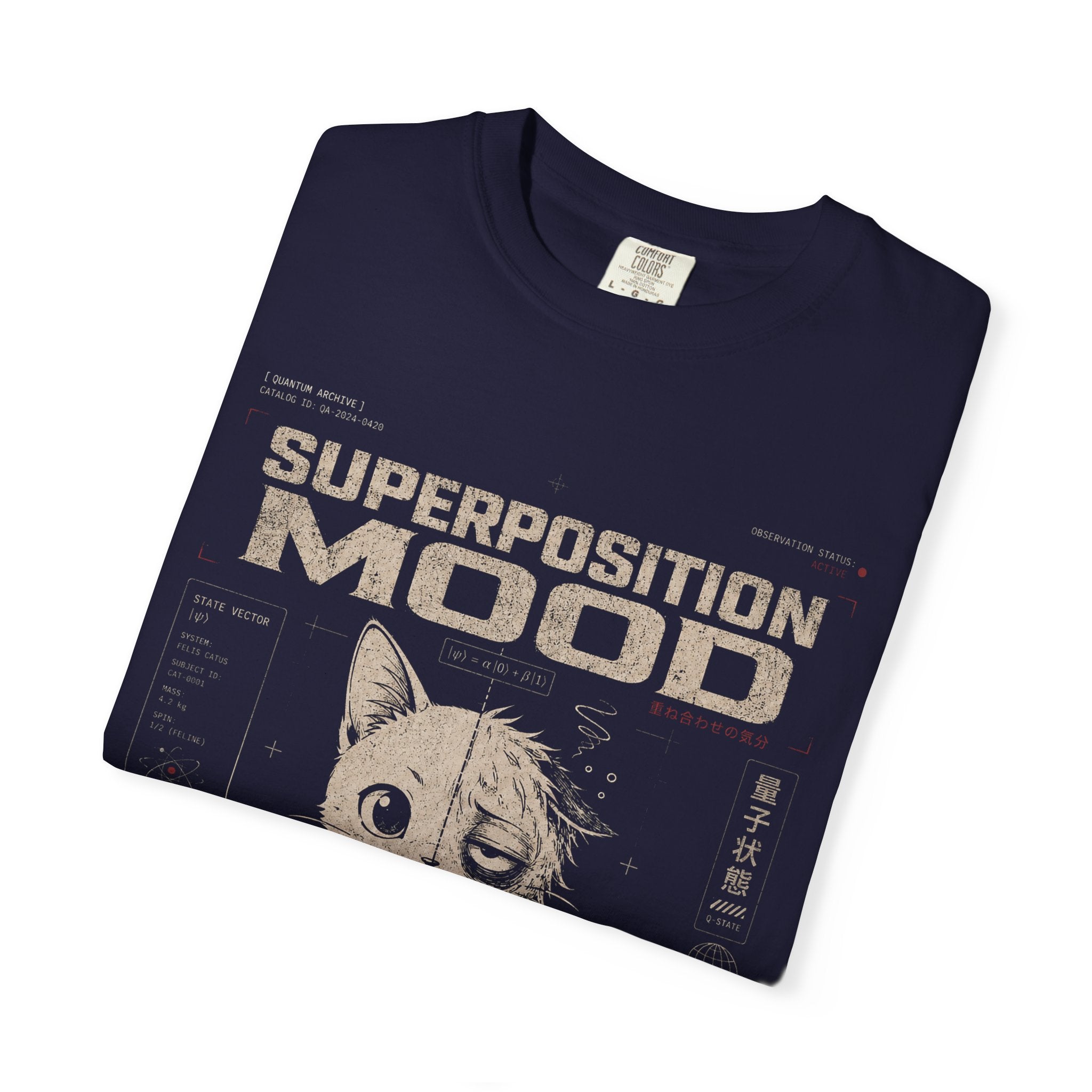 Quantum mood cat superposition state
