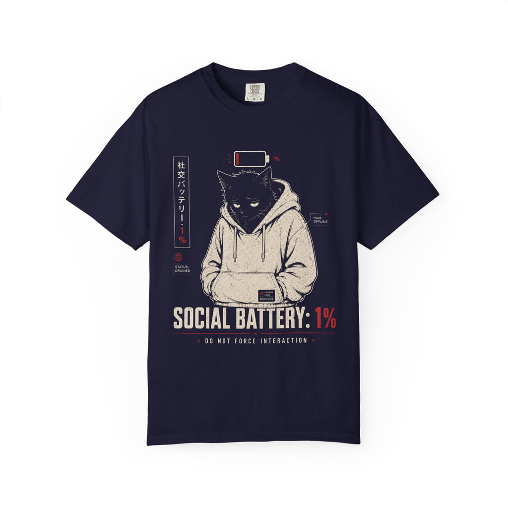 Social battery drained, 1% left