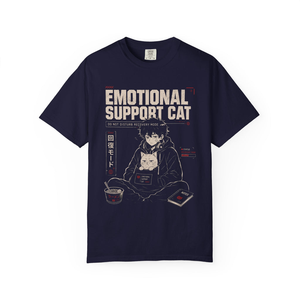 Emotional support cat in recovery mode