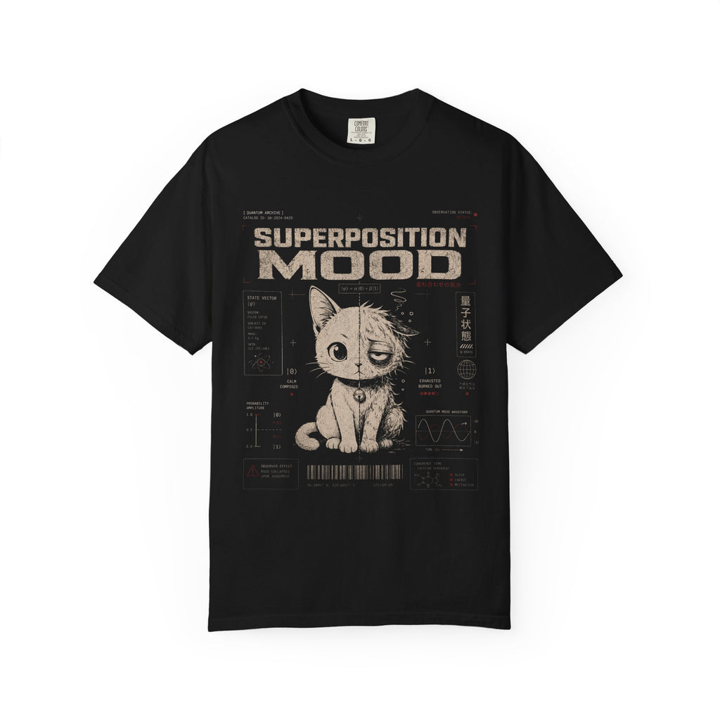 Quantum mood cat superposition state