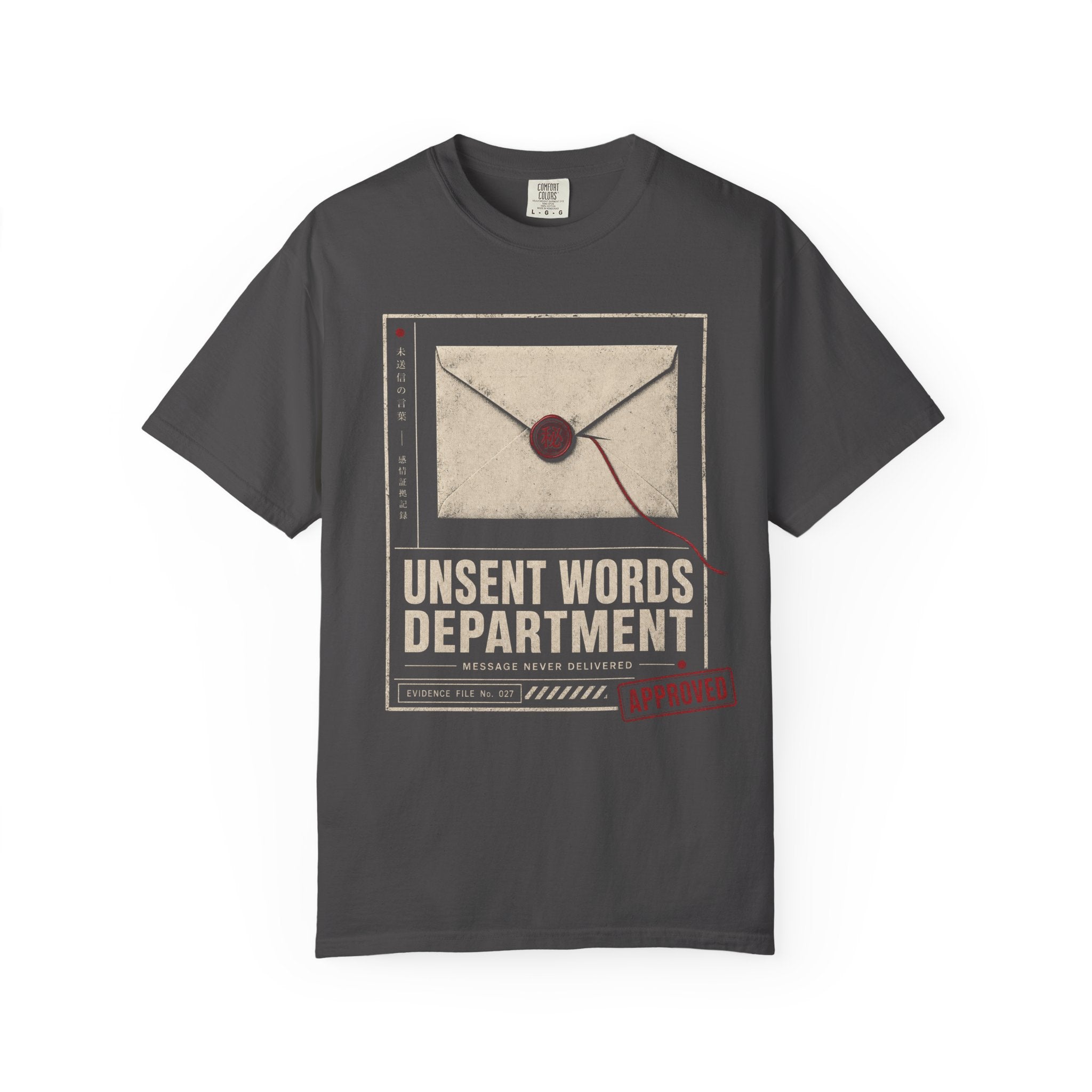 Sealed envelope with red thread
