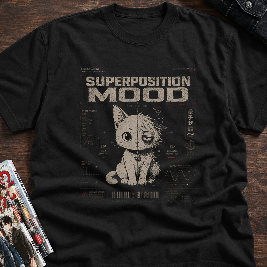 Quantum mood cat superposition state