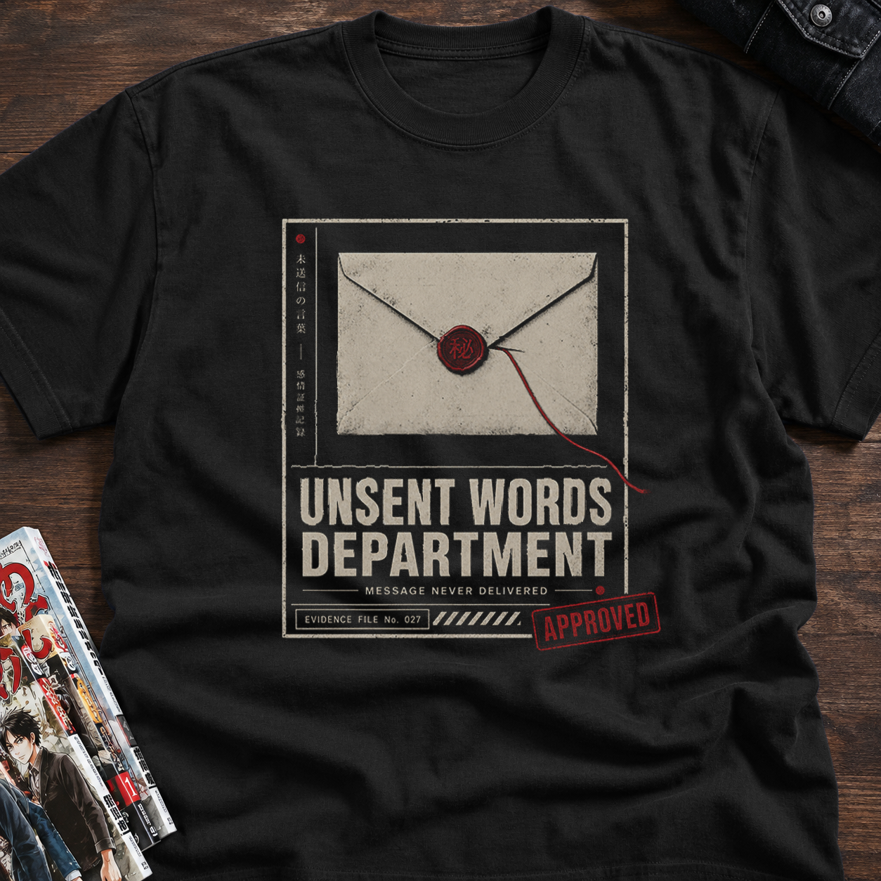 Sealed envelope with red thread