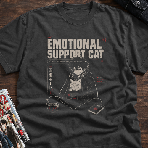 Emotional Support Cat in Recovery Mode