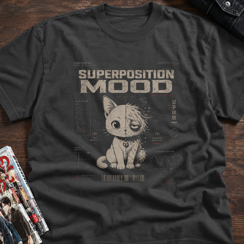 Quantum mood cat superposition state