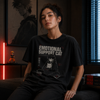 Emotional support cat in recovery mode