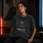 Disconnected cyber ramen indulgence